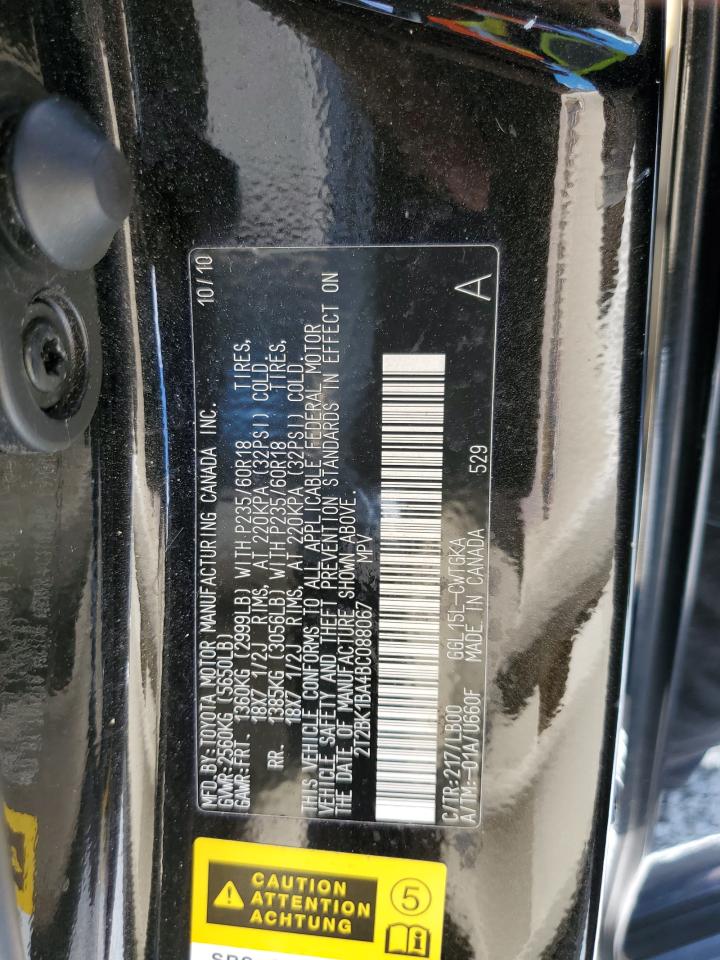 2T2BK1BA4BC088067 2011 Lexus Rx 350