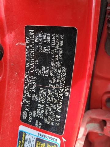 2013 Kia Soul + VIN: KNDJT2A64D7586399 Lot: 54749174