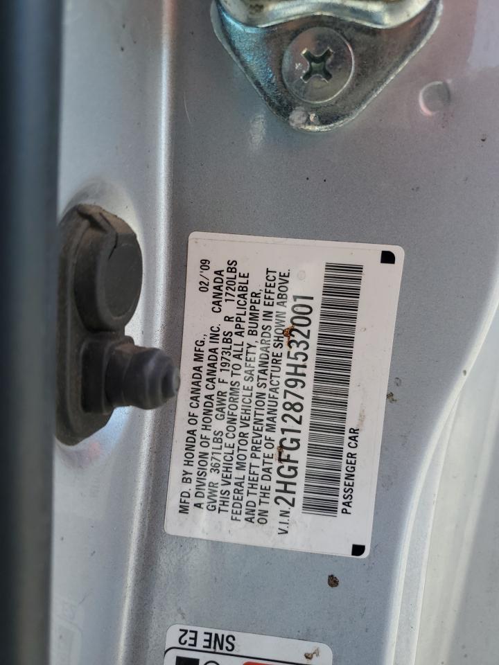 2HGFG12879H532001 2009 Honda Civic Ex