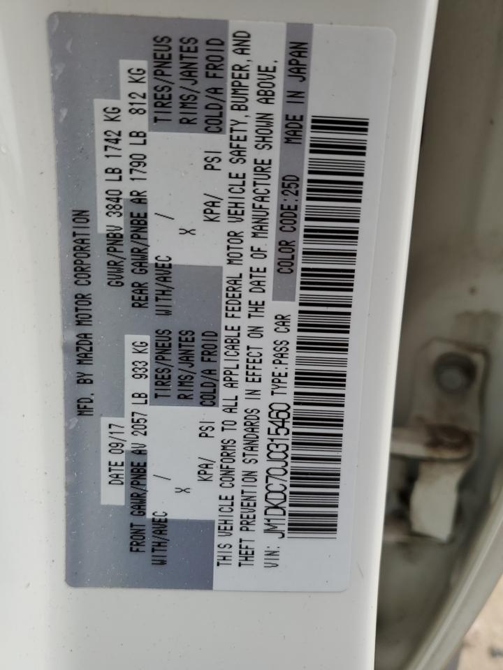 JM1DKDC70J0315460 2018 Mazda Cx-3 Touring