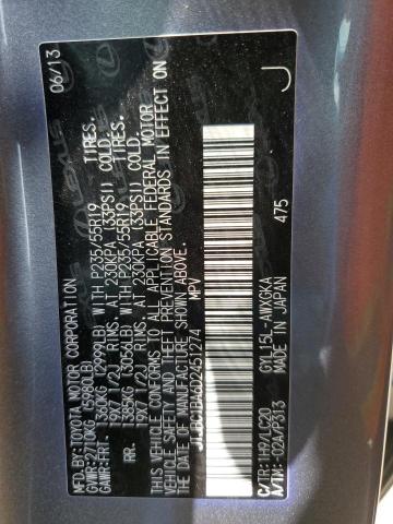 2013 Lexus Rx 450 VIN: JTJBC1BA6D2451274 Lot: 56538364