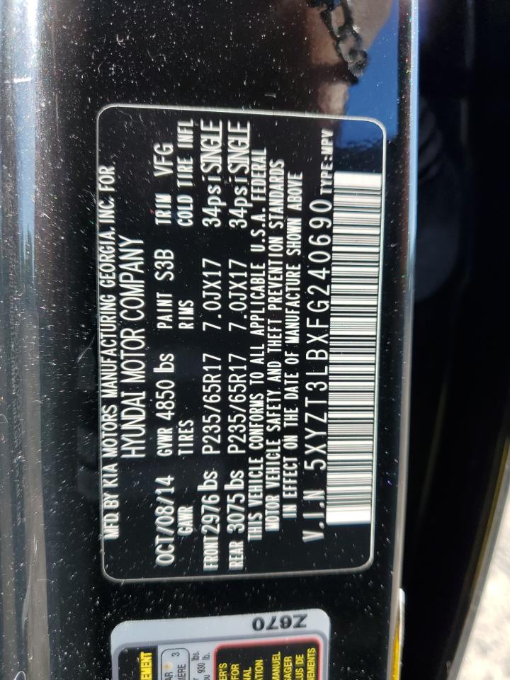 5XYZT3LBXFG240690 2015 Hyundai Santa Fe Sport