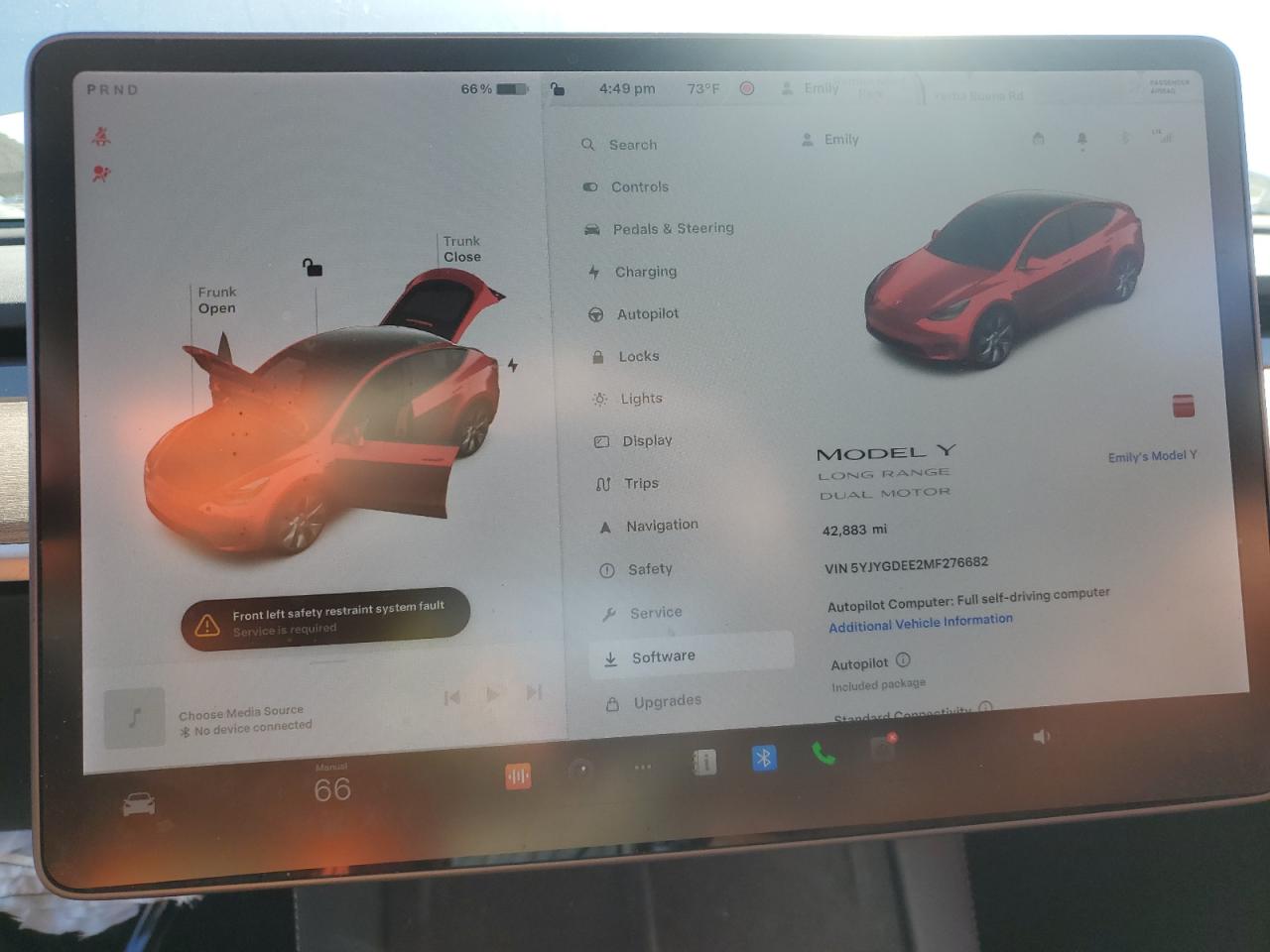 5YJYGDEE2MF276682 2021 Tesla Model Y