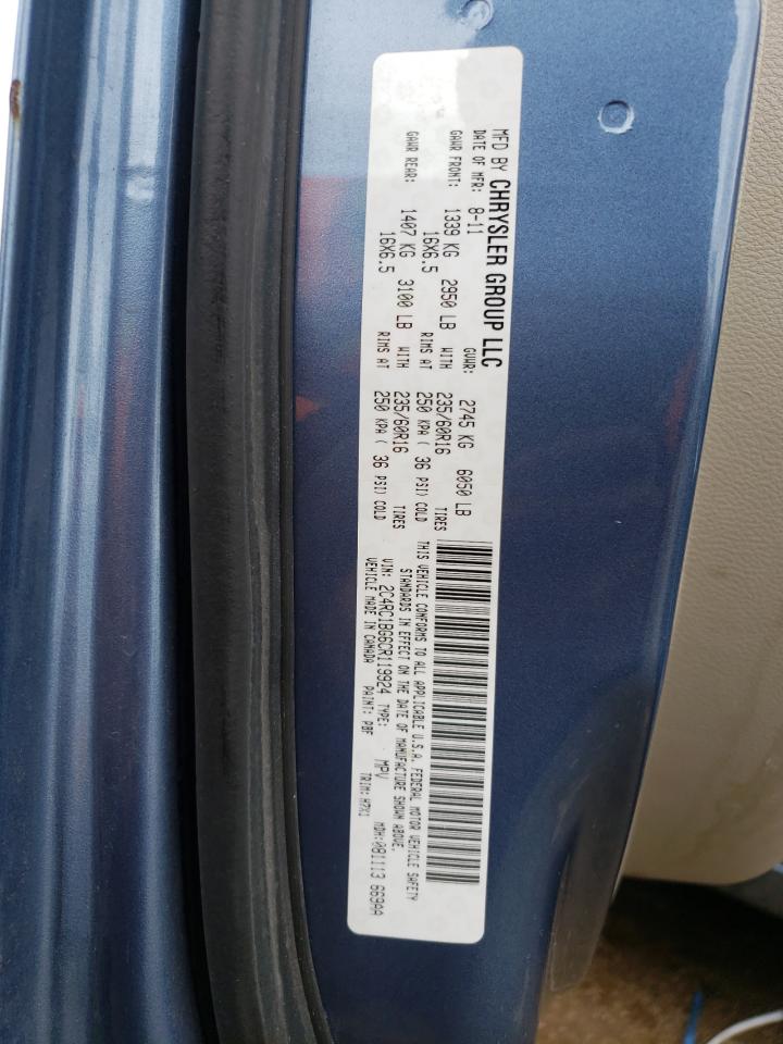 2C4RC1BG6CR119924 2012 Chrysler Town & Country Touring