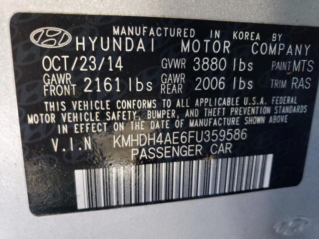 2015 HYUNDAI ELANTRA SE - KMHDH4AE6FU359586