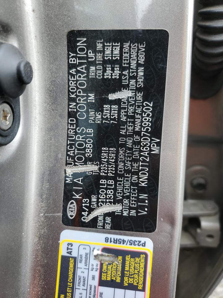 KNDJT2A63D7599502 2013 Kia Soul +