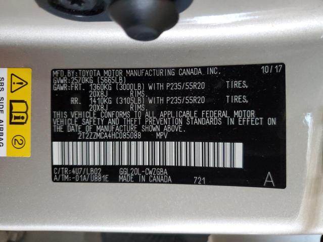 2017 Lexus Rx 350 Base VIN: 2T2ZZMCA4HC085088 Lot: 56606854