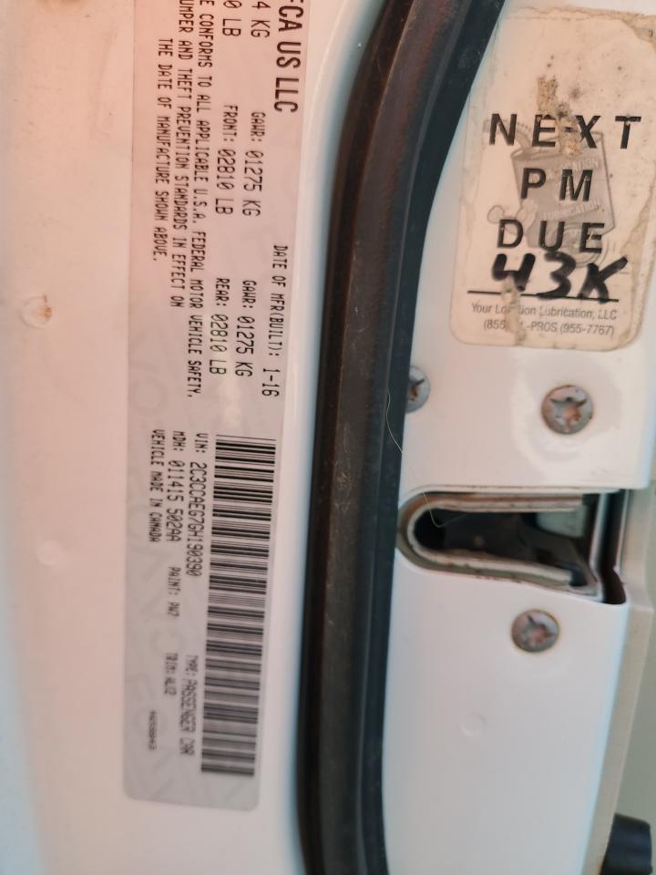 2C3CCAEG7GH190390 2016 Chrysler 300C