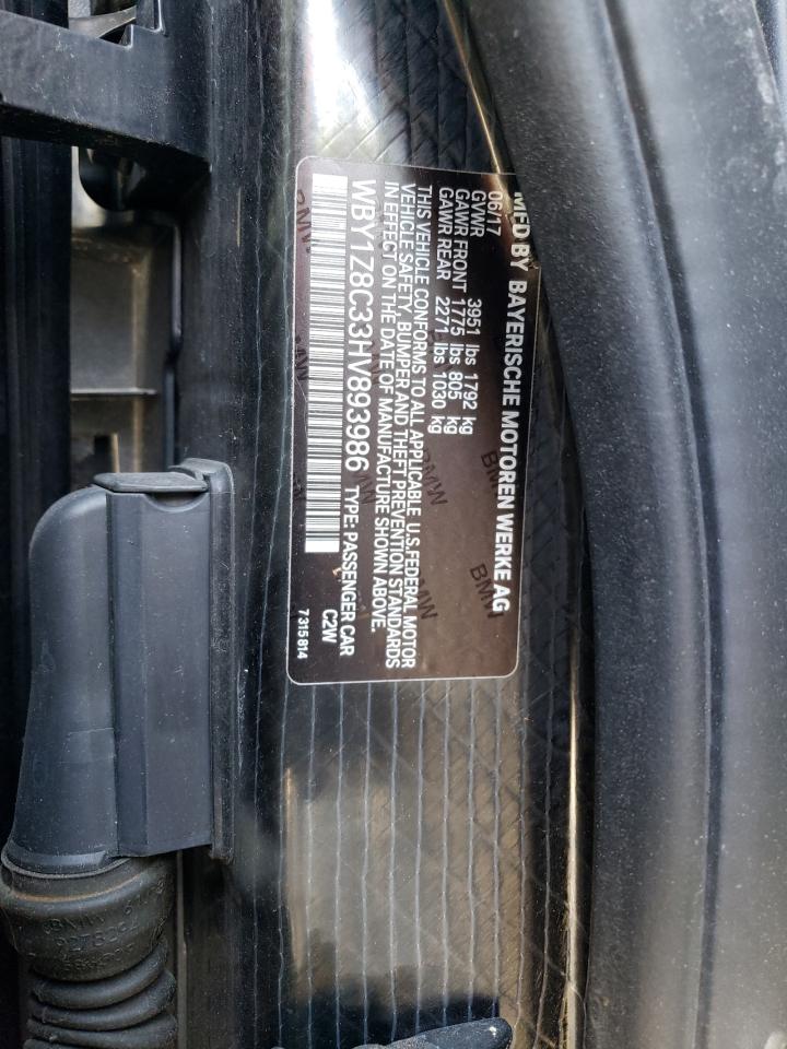 WBY1Z8C33HV893986 2017 BMW I3 Rex