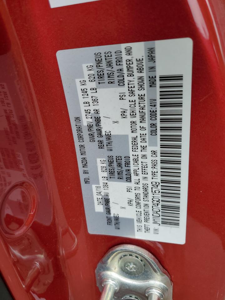 JM1NDAD74G0115749 2016 Mazda Mx-5 Miata Grand Touring