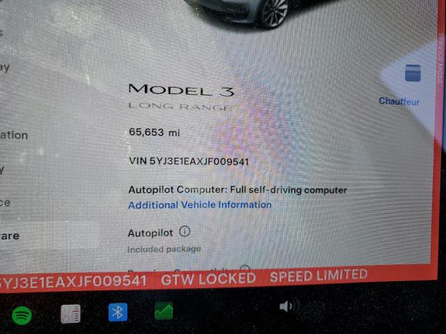 2018 Tesla Model 3 VIN: 5YJ3E1EAXJF009541 Lot: 55936784