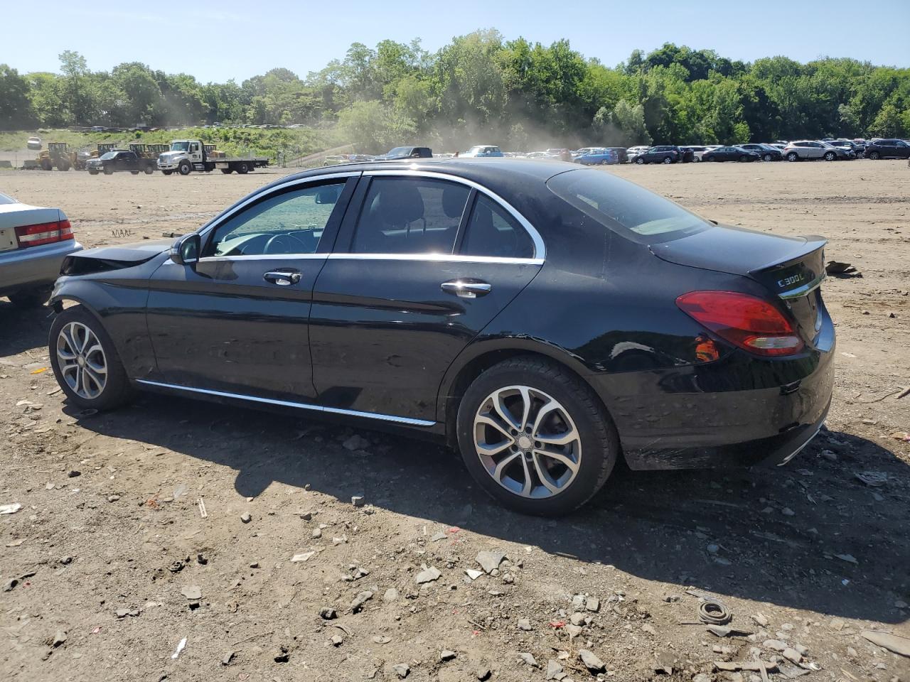 MERCEDES-BENZ C 300 4MAT 2016 black  gas 55SWF4KB4GU155692 photo #3