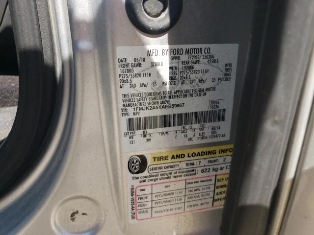 2010 Ford Expedition El Limited VIN: 1FMJK2A5XAEB59967 Lot: 56210774