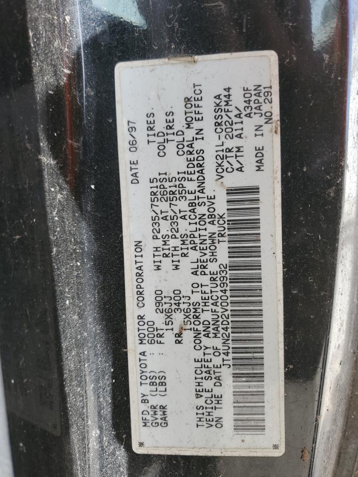 JT4UN24D2V0049932 1997 Toyota T100 Xtracab Sr5