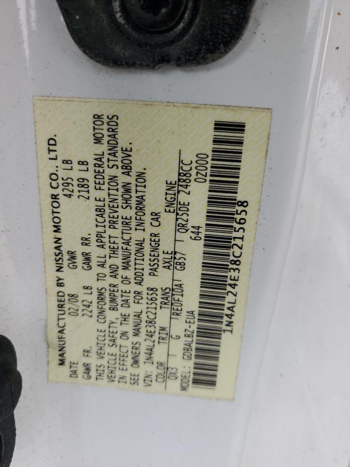 1N4AL24E38C215658 2008 Nissan Altima 2.5S