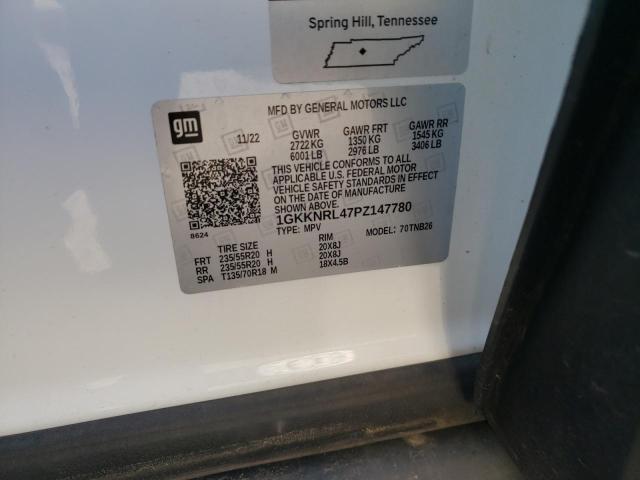 2023 GMC Acadia Sle VIN: 1GKKNRL47PZ147780 Lot: 57213584