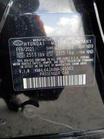 2021 HYUNDAI SONATA SEL - KMHL64JA4MA145063