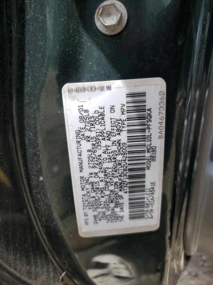 4T3ZF13C82U428009 2002 Toyota Sienna Le