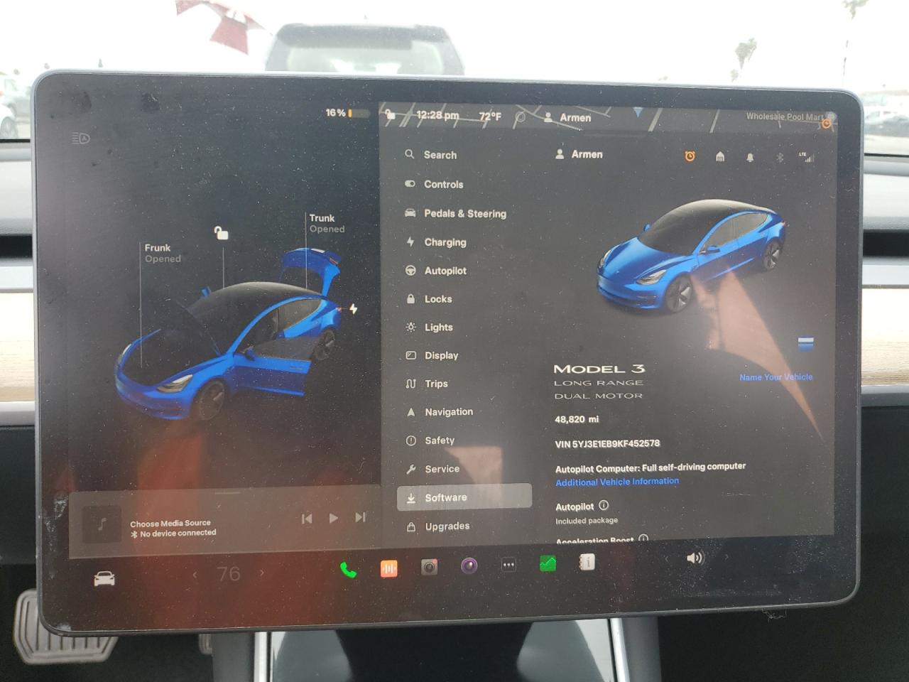 5YJ3E1EB9KF452578 2019 Tesla Model 3