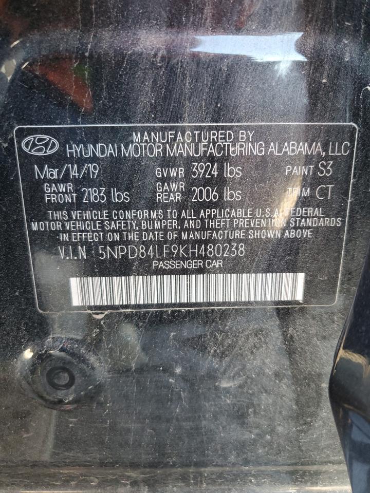 5NPD84LF9KH480238 2019 Hyundai Elantra Sel