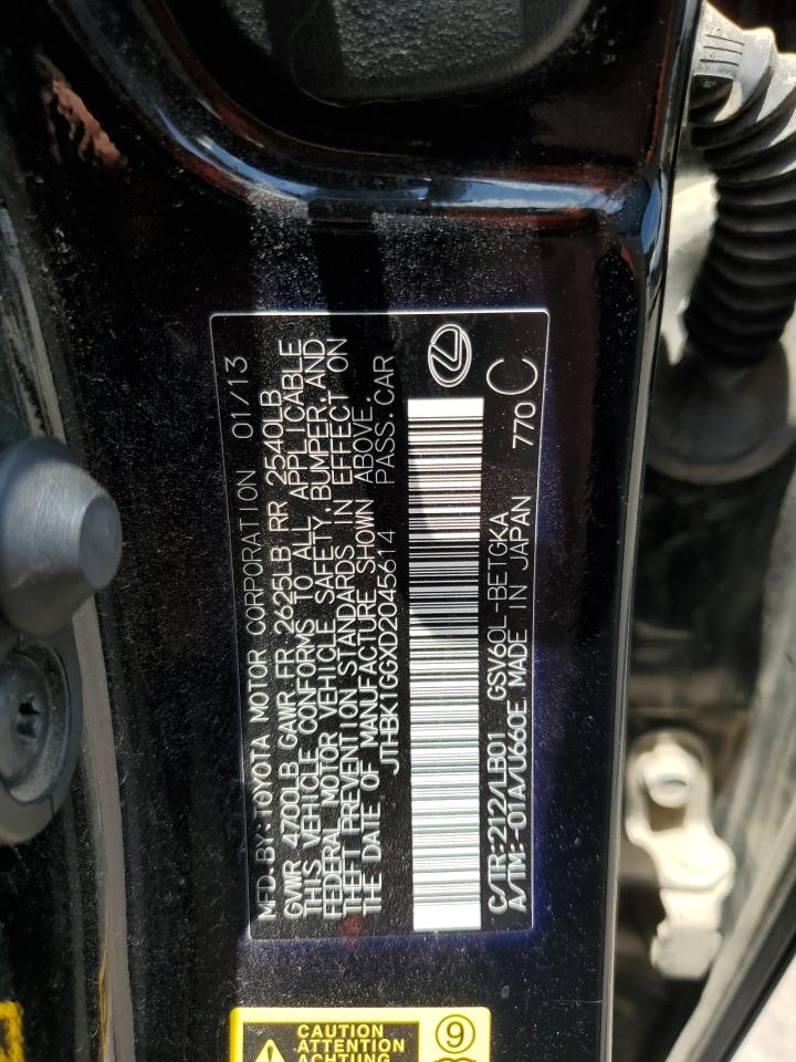 JTHBK1GGXD2045614 2013 Lexus Es 350