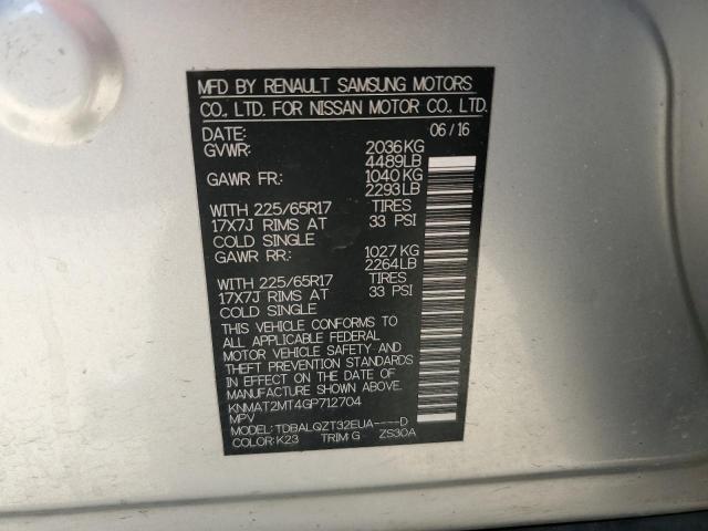 KNMAT2MT4GP712704 2016 NISSAN ROGUE - Image 13