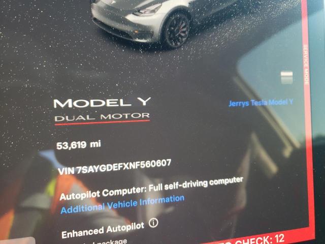 7SAYGDEFXNF560607 Tesla Model Y  9