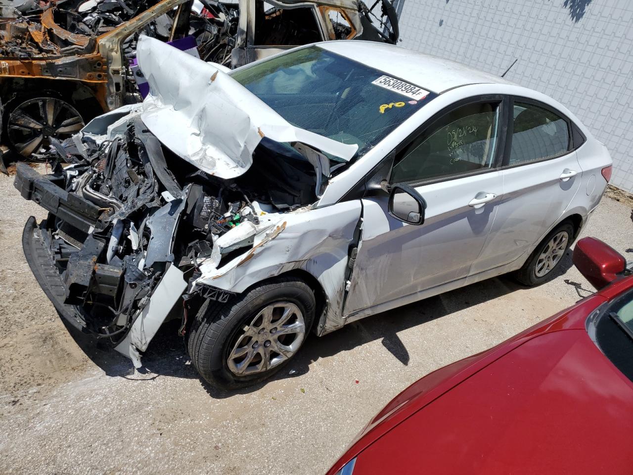 2014 Hyundai Accent Gls vin: KMHCT4AE6EU674915