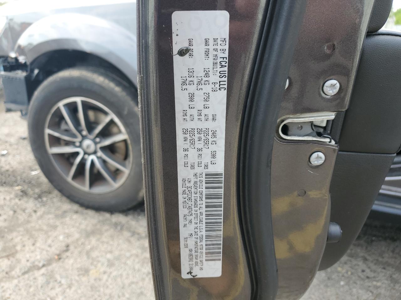 3C4PDCAB7JT497475 2018 Dodge Journey Se