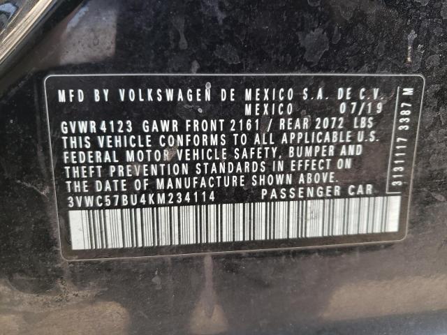 2019 VOLKSWAGEN JETTA S - 3VWC57BU4KM234114