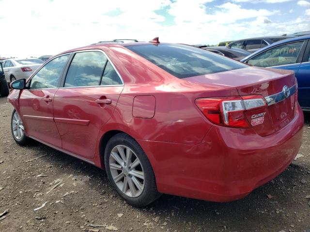 TOYOTA CAMRY HYBR 2013 red sedan 4d hybrid engine 4T1BD1FK9DU082042 photo #3