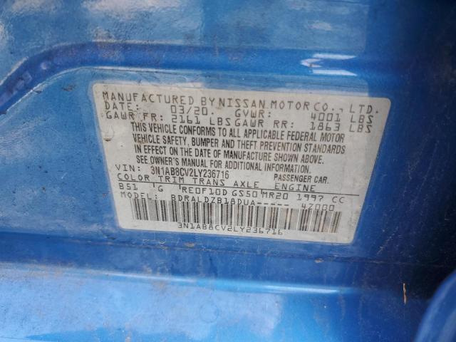 2020 Nissan Sentra Sv VIN: 3N1AB8CV2LY236716 Lot: 55798374