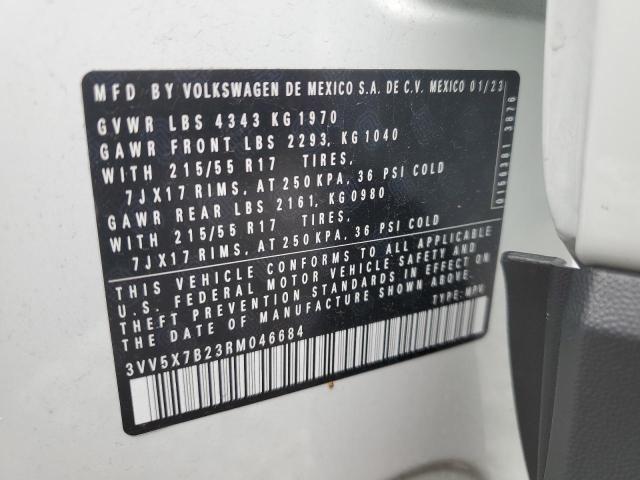 2024 Volkswagen Taos S VIN: 3VV5X7B23RM046684 Lot: 53234314