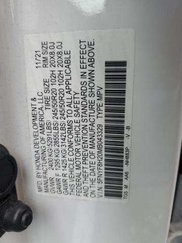 2021 Honda Passport Sport VIN: 5FNYF8H20MB043329 Lot: 53944864