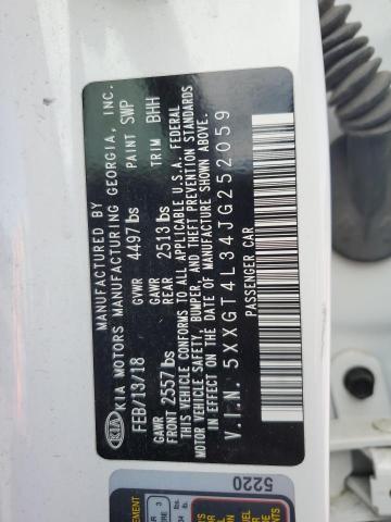 2018 Kia Optima Lx VIN: 5XXGT4L34JG252059 Lot: 56041004