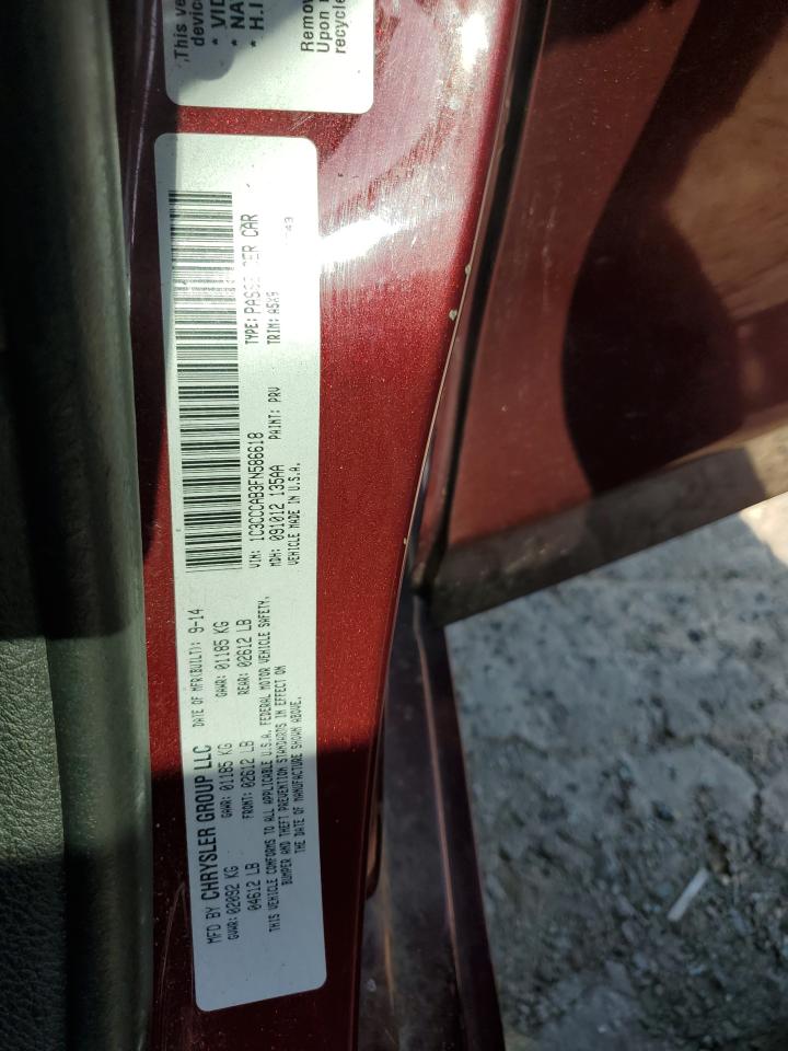 1C3CCCAB3FN586618 2015 Chrysler 200 Limited