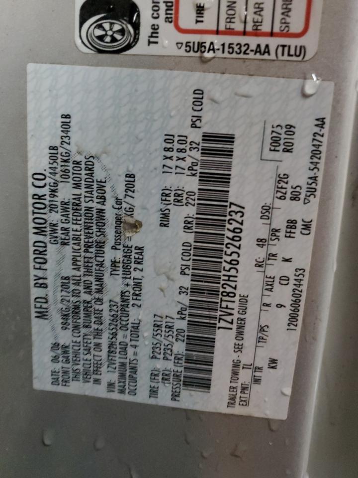 1ZVFT82H565266237 2006 Ford Mustang Gt