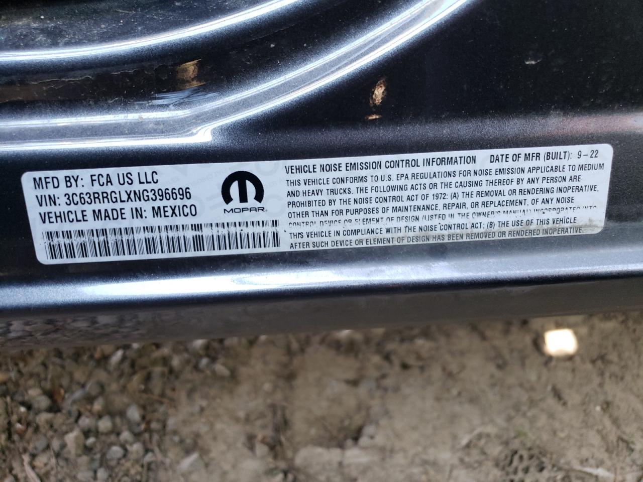 3C63RRGLXNG396696 2022 Ram 3500 Tradesman