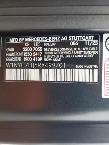 2024 Mercedes-Benz G 63 Amg VIN: W1NYC7HJ5RX499701 Lot: 55553244