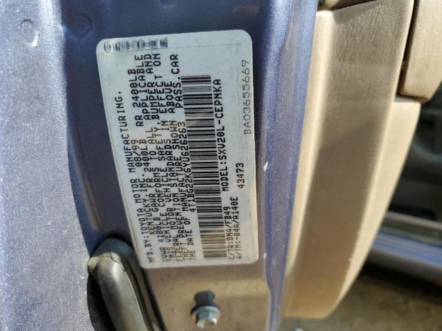 2000 Toyota Camry Ce VIN: 4T1BG22K6YU626263 Lot: 55957894