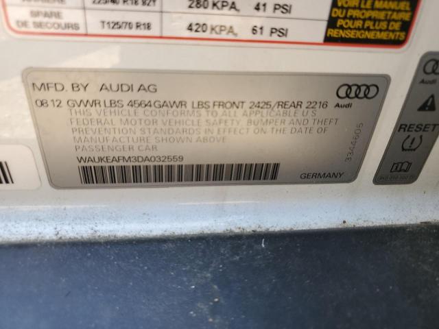 2013 Audi A3 Premium Plus VIN: WAUKEAFM3DA032559 Lot: 55188884