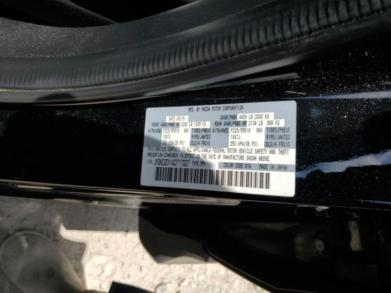 JM3KE2DYXG0717027 2016 Mazda Cx-5 Gt