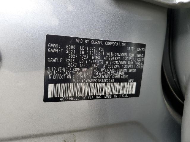 2023 Subaru Ascent Touring VIN: 4S4WMAWD9P3462138 Lot: 55368774