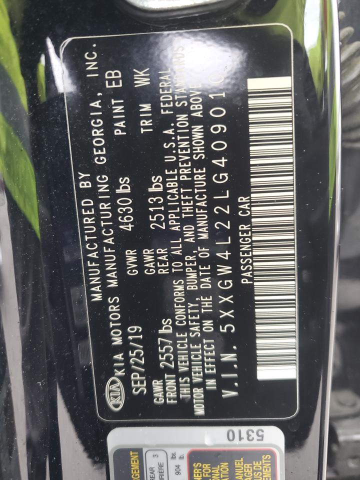 5XXGW4L22LG409010 2020 Kia Optima Sx