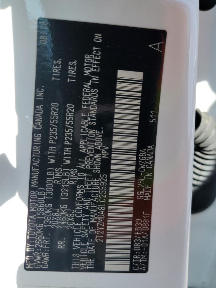 2T2YZMDA8LC255925 2020 Lexus Rx 350 F-Sport