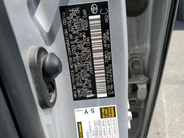 2016 Toyota Prius VIN: JTDKARFU3G3511246 Lot: 56051414