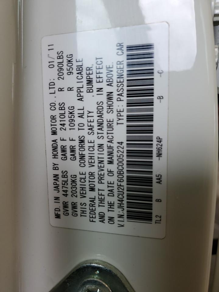 JH4CU2F60BC005224 2011 Acura Tsx