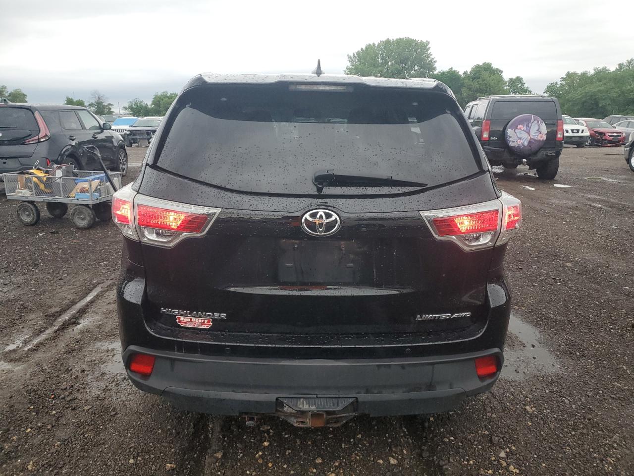 5TDDKRFH0ES045652 2014 Toyota Highlander Limited