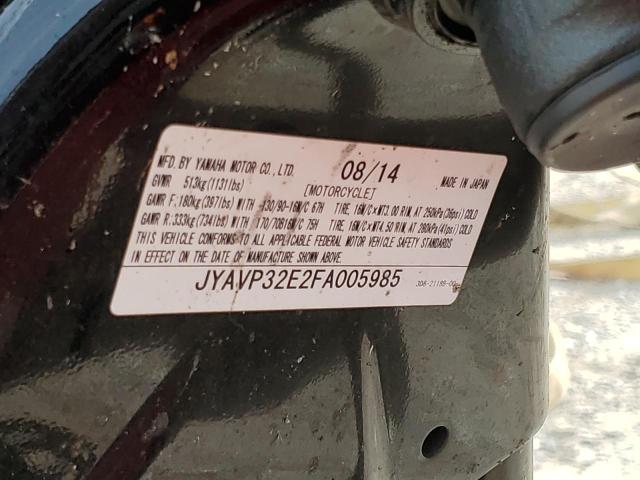 2015 YAMAHA XVS1300 CT - JYAVP32E2FA005985