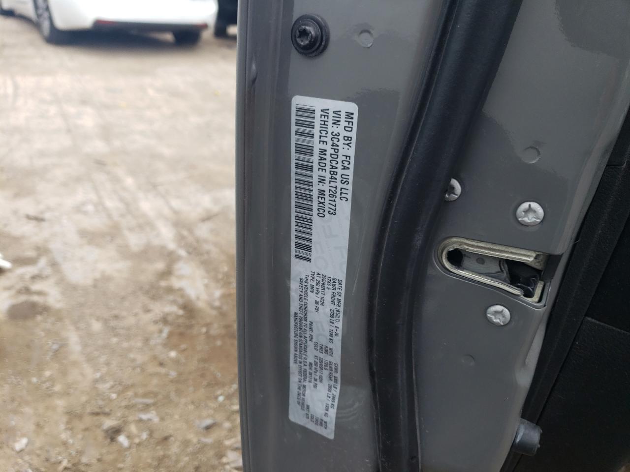 3C4PDCAB4LT261773 2020 Dodge Journey Se